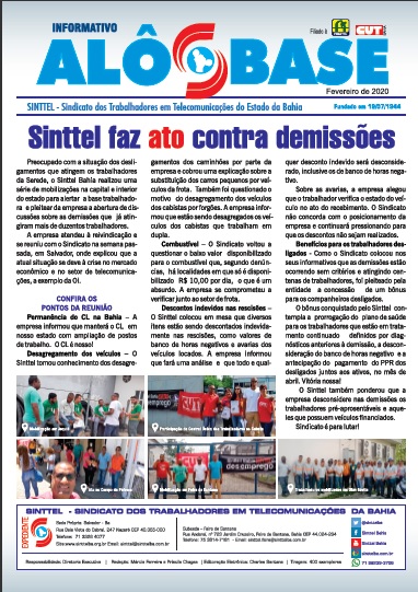 Sinttel faz atos contra demissões